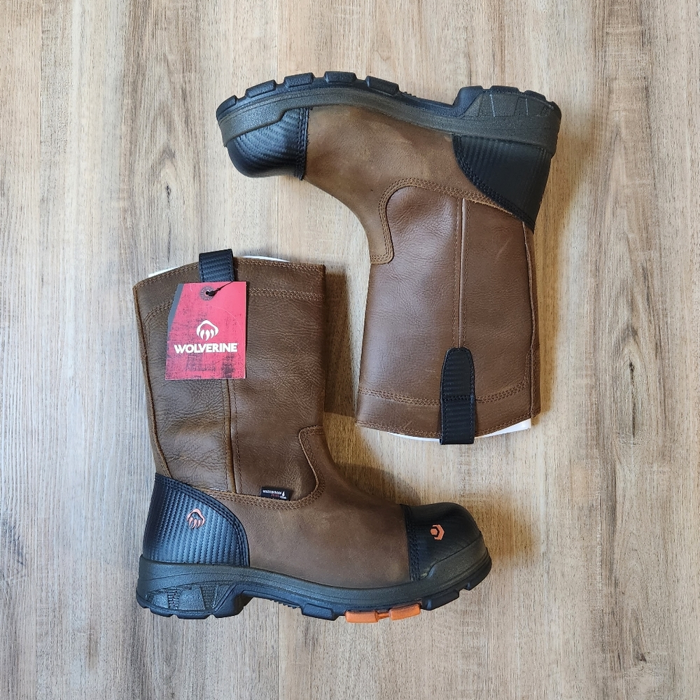 Wolverine Mens Blade LX Waterproof 10" Comp Toe Work Boot 10EW Slip on